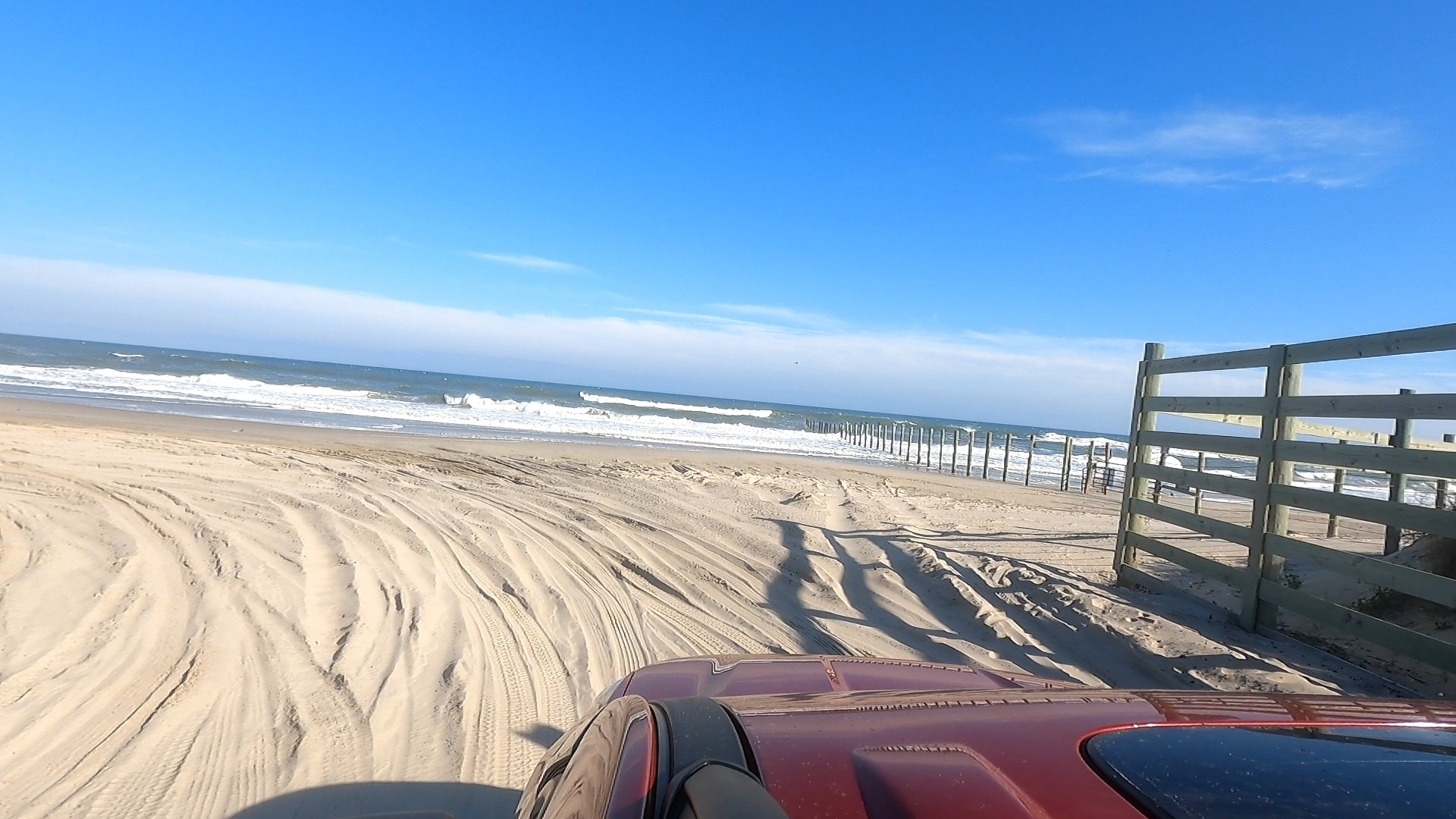 End of NC-12 N Headed to Carova Beach